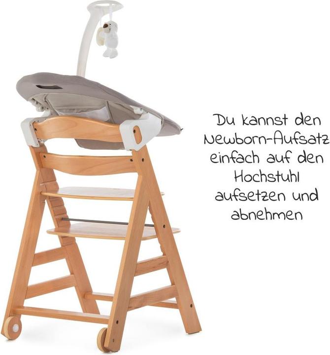 Produktbild Hauck Hochstühle Alpha Move Natur Newborn Set - 5-tlg. Hochstuhl (Hochstuhl)