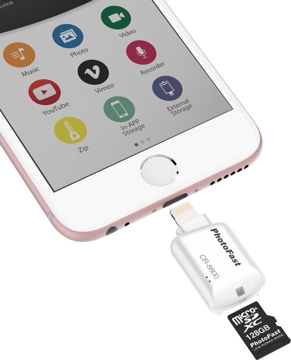 Produktbild PhotoFast CR8800 iOS MicroSD CardReader