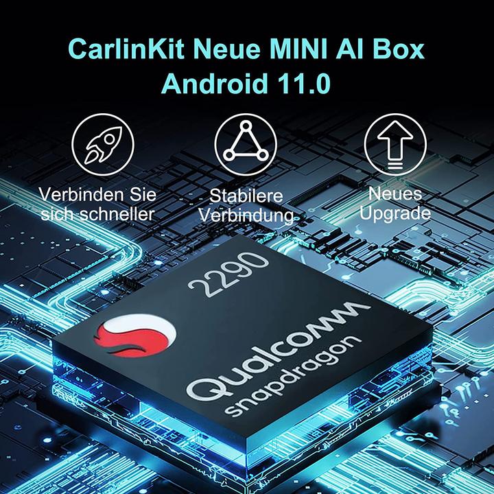 Produktbild Carlinkit Mini AI Box Wireless CarPlay Adapter (Android Auto, Apple Carplay)