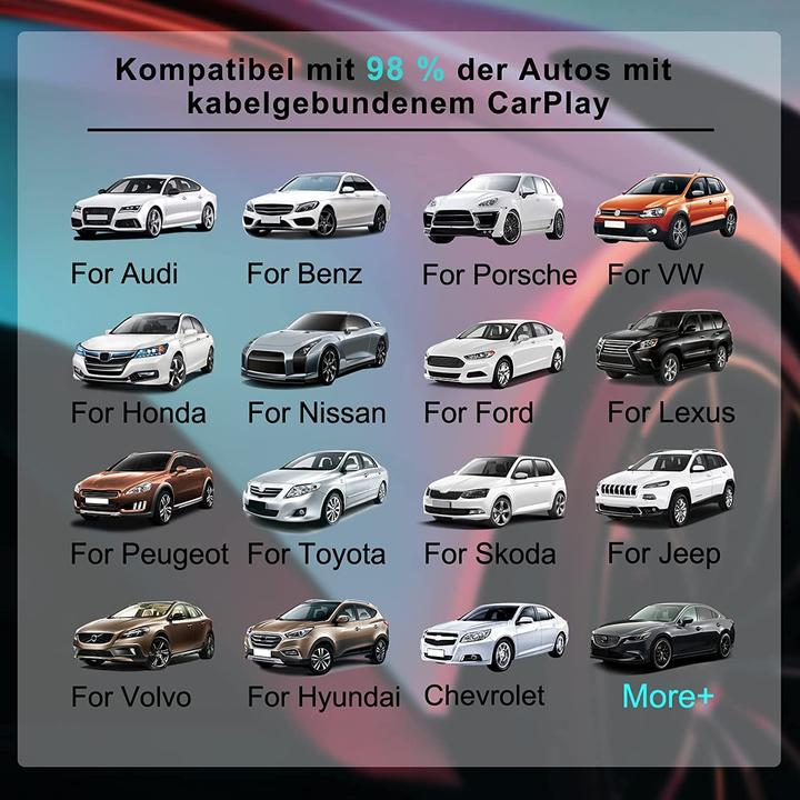 Produktbild Carlinkit Mini AI Box Wireless CarPlay Adapter (Android Auto, Apple Carplay)