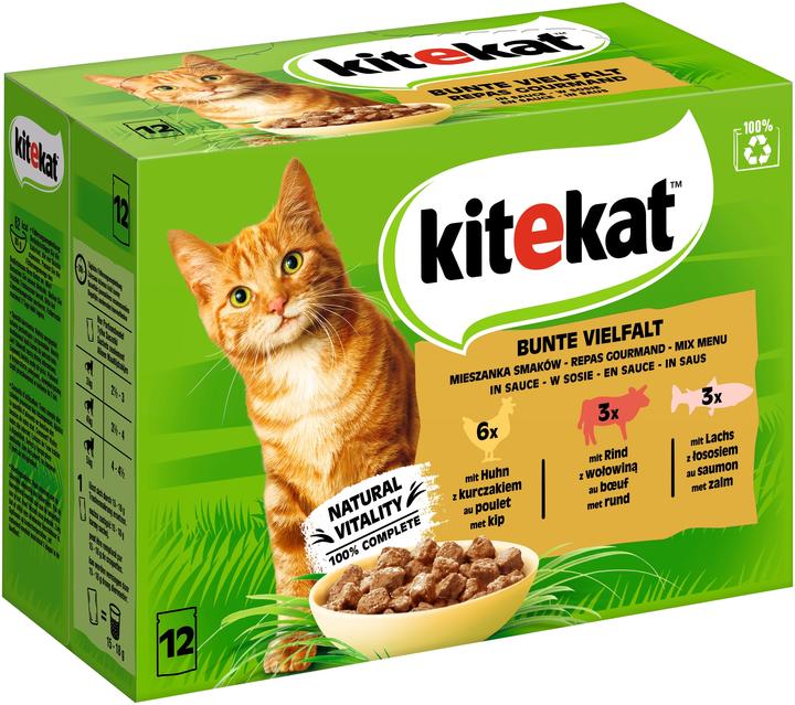 Image du produit Kitekat Mp Sauce multicolore (12 pcs, 1020 g)