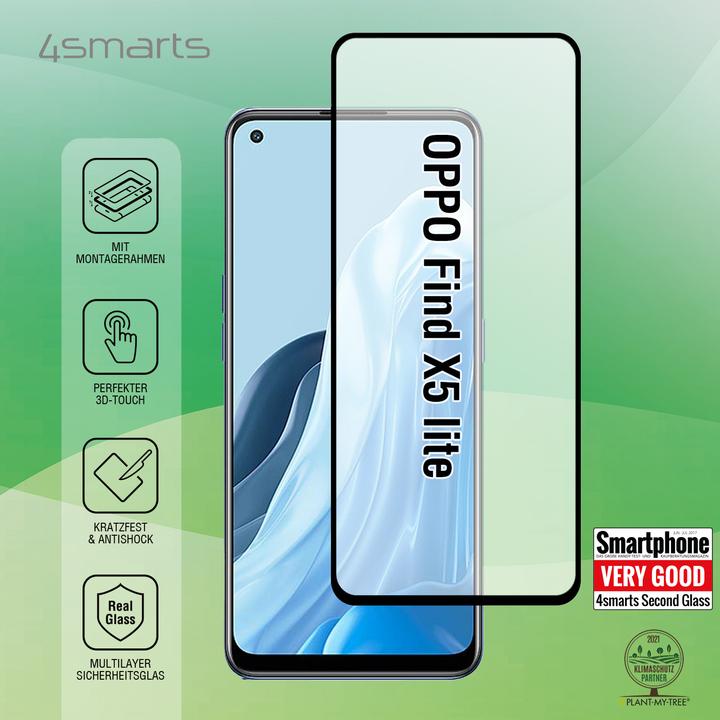 Immagine prodotto 4smarts Secondo vetro X-Pro (1 Pezzo/i, Oppo Find X5 Lite)