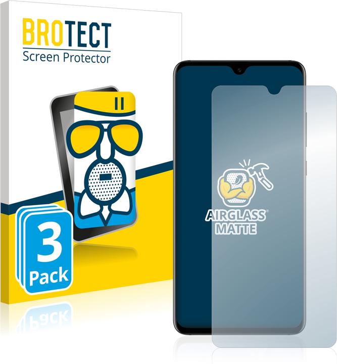 Actual product image BROTECT AirGlass Glass Matte (3 Piece, Mate 20)
