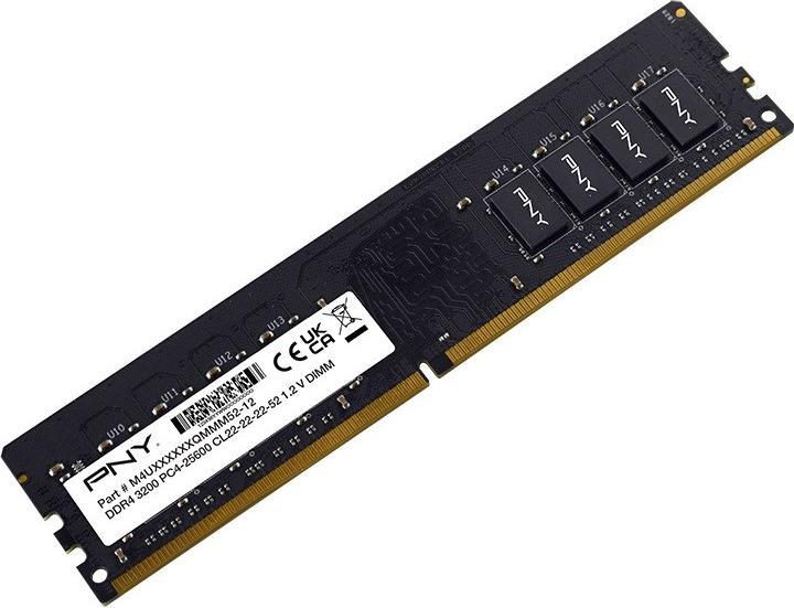 Actual product image PNY Memory DDR4 25600 MD32GSD43200-SI BULK (1 x 32GB, 3200 MHz, DDR4-RAM)