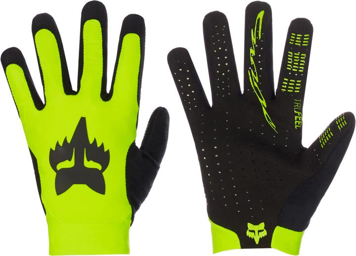 Actual product image Fox Gloves 22 Flexair Lunar Blk/Ylw XL (XL)
