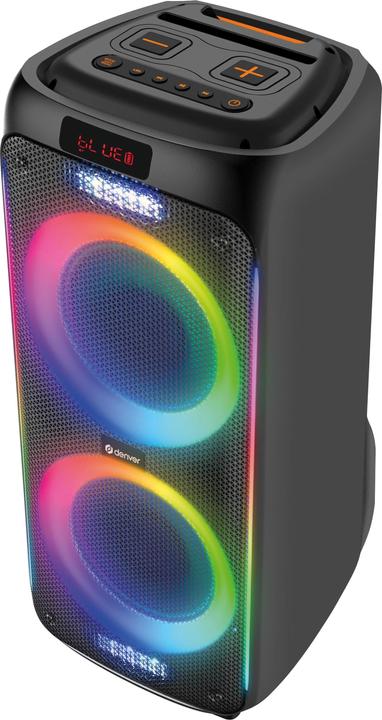 Actual product image Denver BPS-458 BT Party Speaker black (4 h, Battery operated)