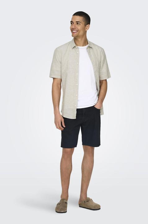Image du produit Only & Sons Chemise à manches courtes en lin (XS)