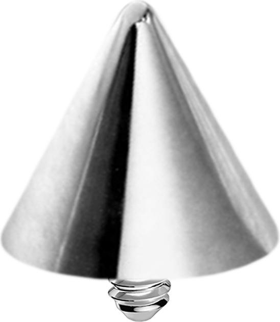 Star Piercing Dermal Anchor Cone silber (ohne Messing, Chirurgenstahl 316L)