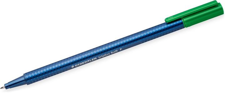 Produktbild Staedtler triplus ball 437 Dreikantiger Kugelschreiber, Einzelprodukt, grün, Linienbreite F (Grün, 1 x)