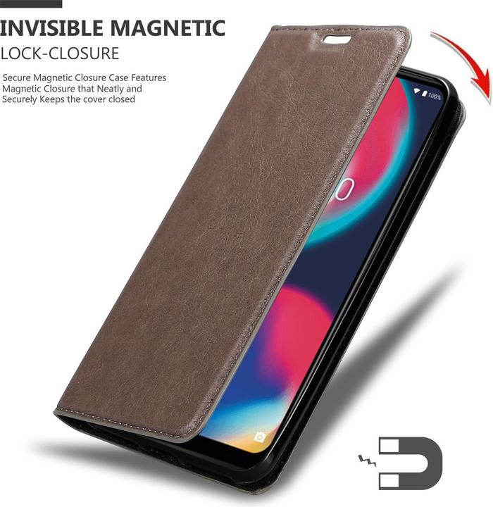 Produktbild Cadorabo Book Invisible Magnet Cover (Wiko View 4)