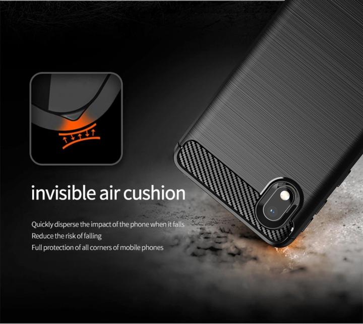 Immagine prodotto Cadorabo TPU Ultra sottile in acciaio inossidabile al carbonio Combi Cover (Samsung Galaxy A10, HTC One M10)