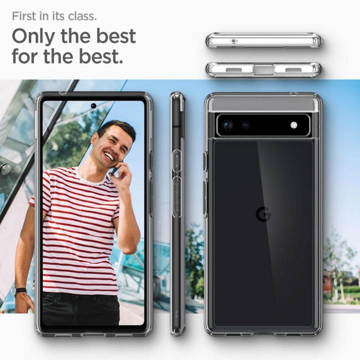 Actual product image Spigen Transparent Case Ultra Hybrid for Google Pixel 6A. (Google Pixel 6a)