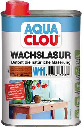 Produktbild Clou Aqua Wachslasur W11 (Rotbraun, 0.25 l)