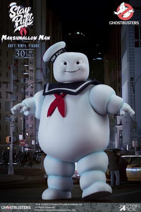 Actual product image Star Ace Toys Ghostbusters Soft Vinyl Statue Stay Puft Marshmallow Man Deluxe Version 30 cm