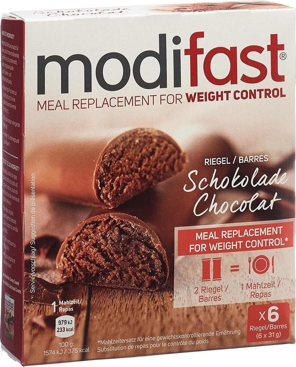 Produktbild Modifast Riegel (Schokolade, 6 Stk., 200 g)