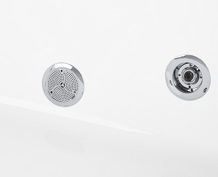 Produktbild Beliani Whirlpool Badewanne freistehend weiss quadratisch 130 x 130 cm TAHUA (339 l, 130 cm, 130 cm)