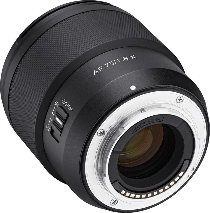 Actual product image Samyang AF 75mm F1,8 Fuji X (Fujifilm X, APS-C / DX)