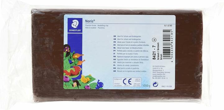 Actual product image Staedtler Plasticine Modelling Clay 1kg brown Noris