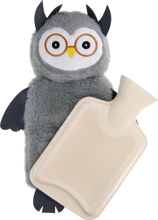 Zen Kat Removable hot water bottle holder plush owl (0.75 l)