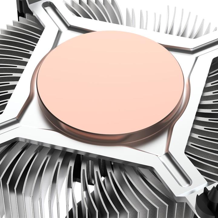 Actual product image Akasa AK-CC6602HP01 Low Profile CPU Cooler - Socket LGA 1700, 30 mm height (29.92 mm)