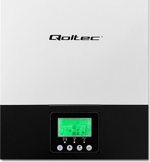 Image du produit Qoltec Onduleur solaire hybride, hors-réseau, MPPT-Sinus