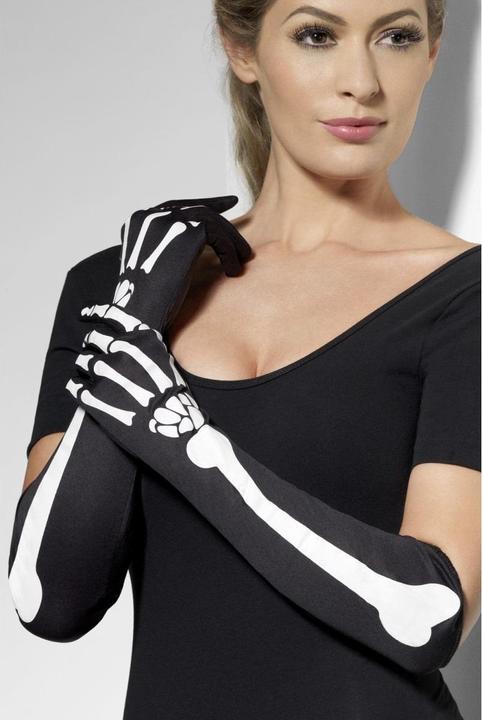 Produktbild Smiffys Handschuhe Skelett lang