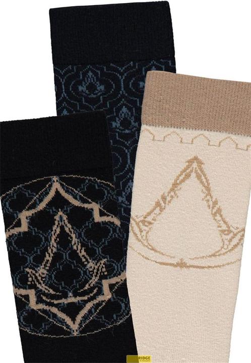 Actual product image Difuzed Assassin's Creed pack 3 paires de chaussettes Logos 39-42 (pack of 3, 39 - 42)
