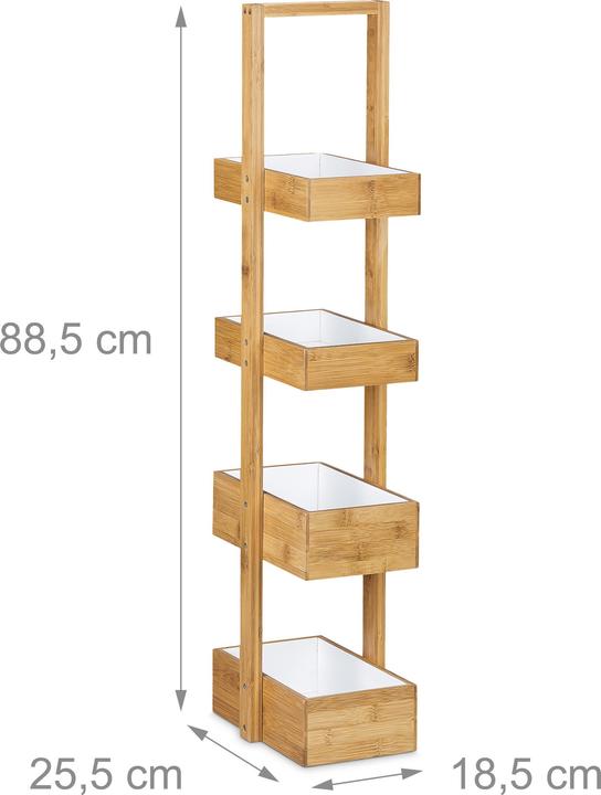Actual product image Relaxdays Bastian (25.5 x 18.5 x 88.5 cm)