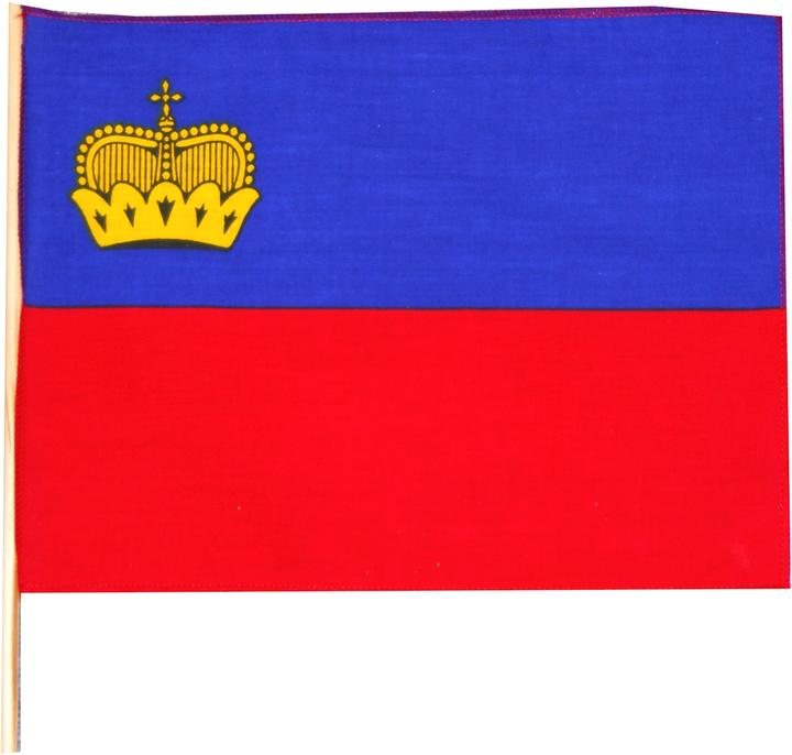 Produktbild Hauser Fahne Liechtenstein 30x30 cm