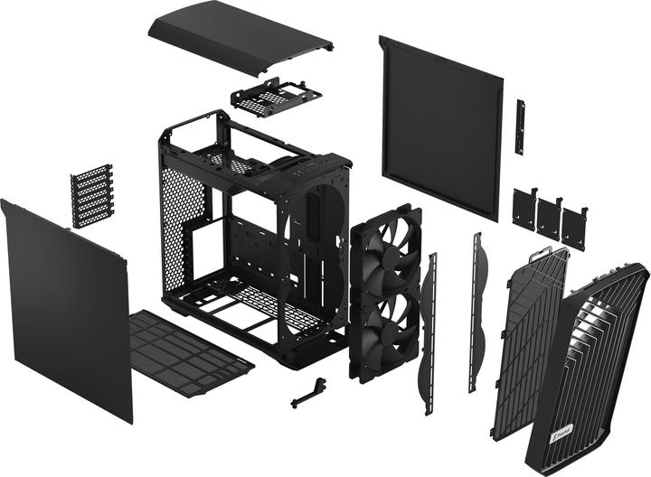 Actual product image Fractal Torrent Compact Black Solid (mATX, Mini-ITX, ATX, E-ATX)
