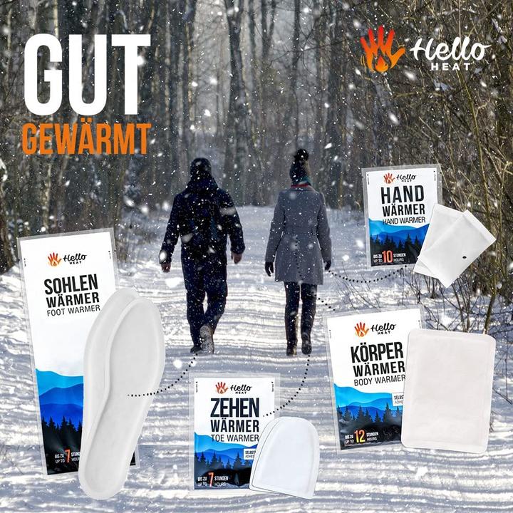 Actual product image Hello Heat 40 pairs of toe warmers