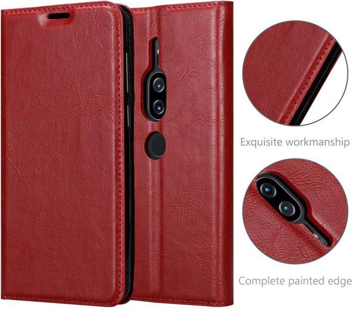 Actual product image Cadorabo Book Invisible Magnet Cover (Sony Xperia XZ2 Premium)