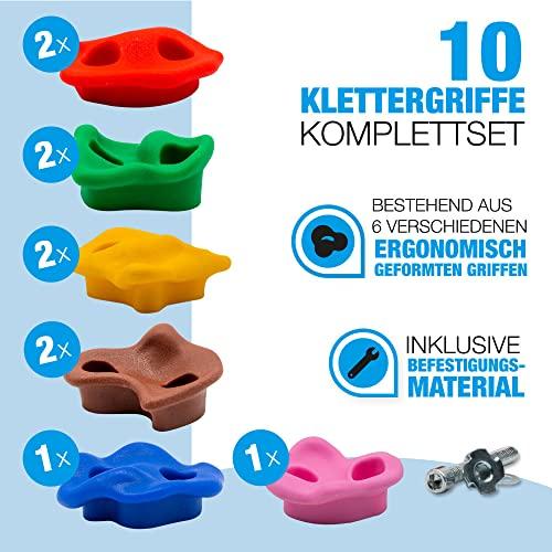 Actual product image Tropisport Climbing holds - set of 10 colourful climbing blocks (Multicoloured)