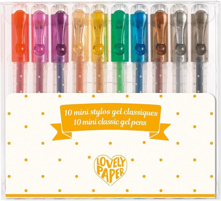 Actual product image Djeco Classic gel pens mini (10 mini gel pens classic, 10 x)