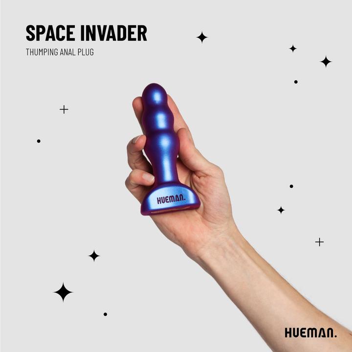 Actual product image Hueman Space Invader vibrierender Analplug