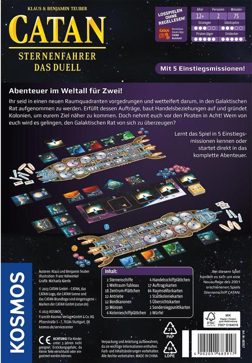 Produktbild Kosmos Catan - Sternenfahrer - Das Duell (Deutsch)