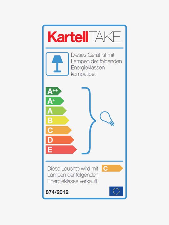 Label énergétique Kartell Prenez Lampada (E14)