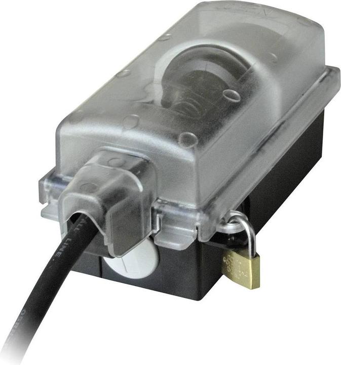 Productafbeelding interBär 9015-001.01 Opbouwcontactdoos afsluitbaar IP44 Zwart Transparant