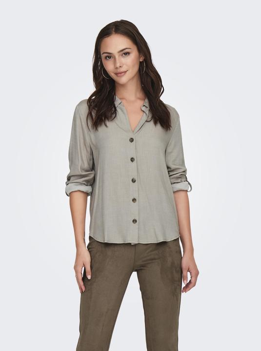 Immagine prodotto JdY Vestibilità ampia Collo a camicia Polsini risvoltati Taglio voluminoso delle maniche Top a camicia (XXL)