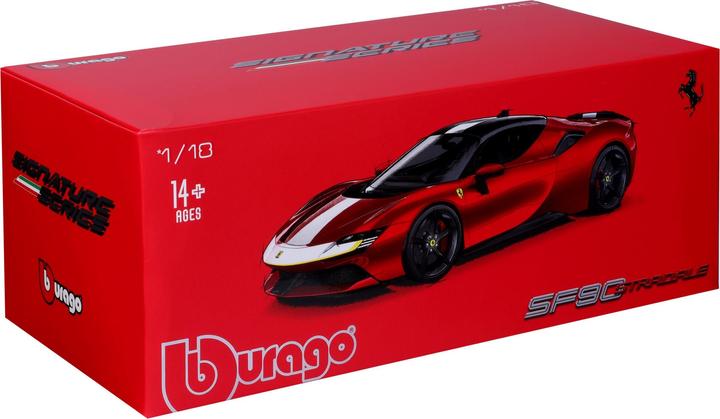 Actual product image Bburago Ferrari Signature SF90 Stradale Fiorano 1/18 red