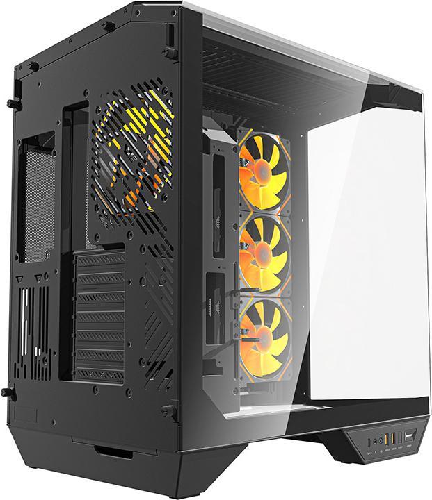 Actual product image Darkflash Tech Darkflash DY470 computer case (black) + 4 fans + GPU bracket (ATX)