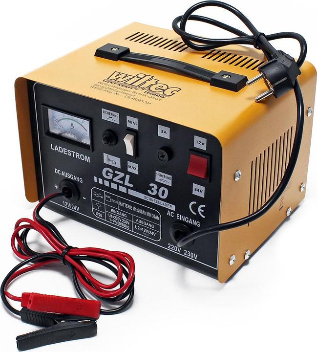 Image du produit Wiltec Chargeur de batterie 12V 24V 16A Chargeur GZL30 (24V, 30 A)