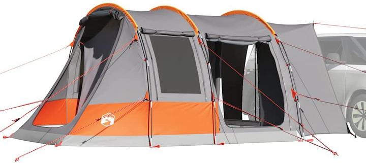 Immagine prodotto VidaXL Tenda auto 2 persone Grigio e arancione Impermeabile (12.40 kg, 2 persone)