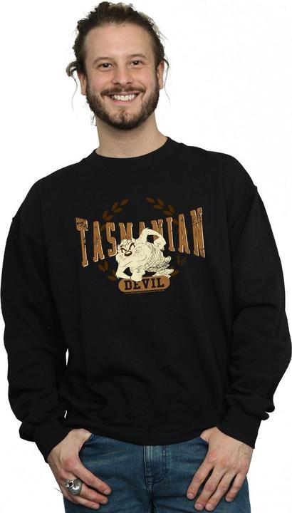 Actual product image Looney Tunes Mens Tasmanian Devil Varsity Sweatshirt (4XL)