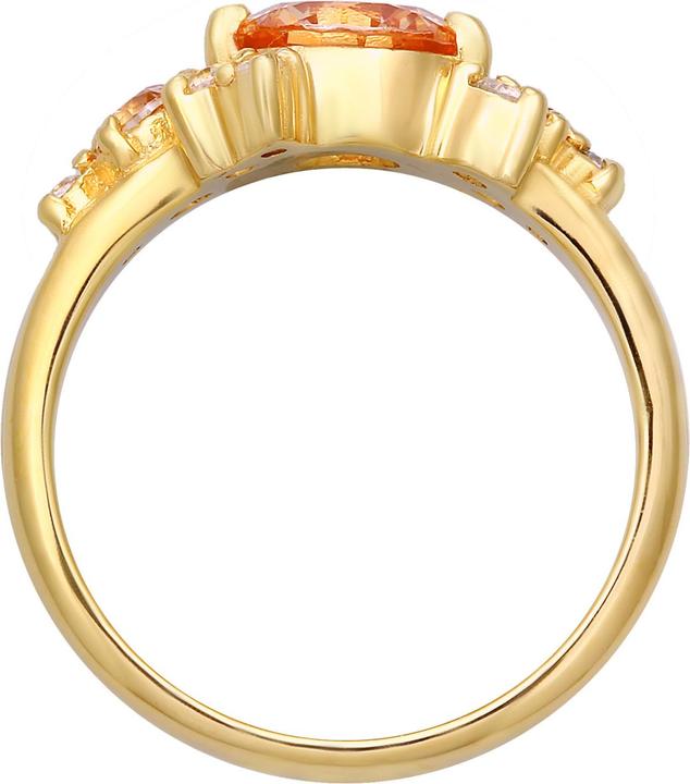 Produktbild Elli PREMIUM Ring Cocktail Statement Zirkonia 925 Silber (54, 925 Silber)