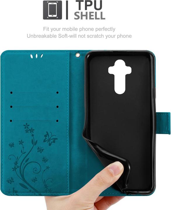 Produktbild Cadorabo Flower Book Hülle (Huawei Mate 9)
