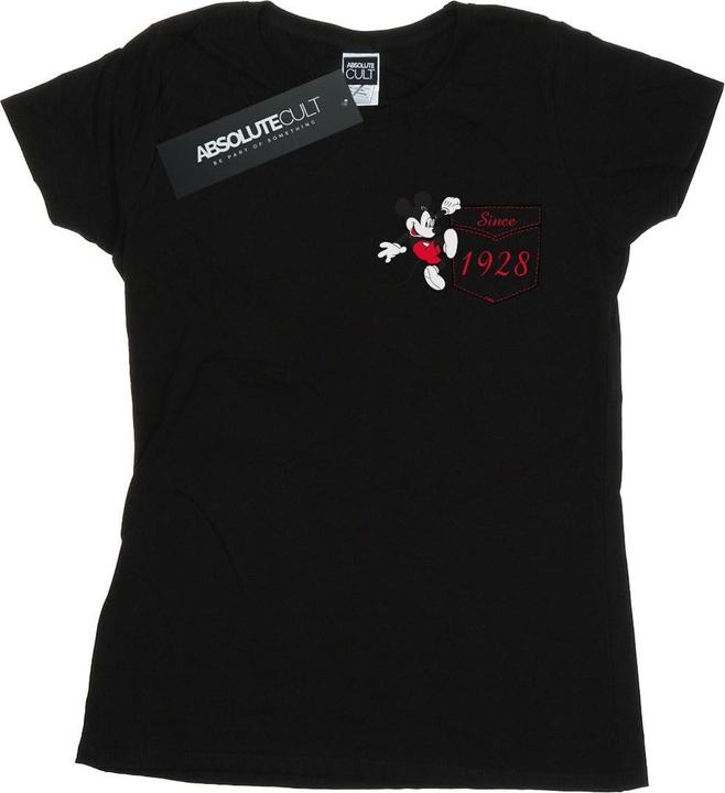 Disney Mickey Mouse Faux Pocket Since 1928 TShirt (M)