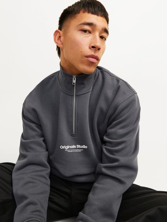 Actual product image Jack & Jones Text Sweatshirt with half zip Sweatshirt with half zip (XS)