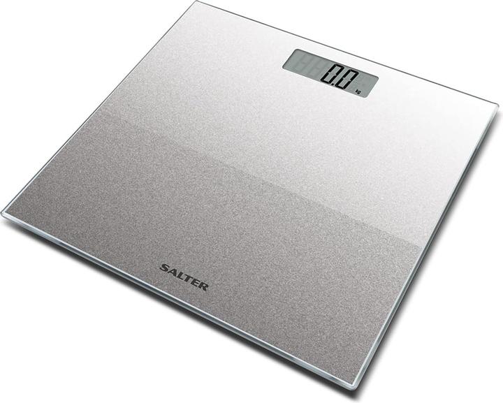 Salter 9037 SVGL3RCEU16 Glass Persona Scalel - Silver (180 kg)