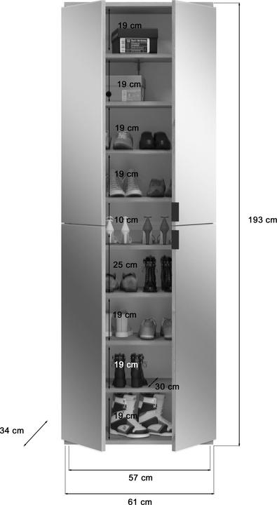 Immagine prodotto Xonox Home Progetto X (122 x 34 x 193 cm)